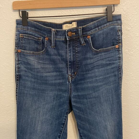 Madewell Dark Wash 10" High Rise Skinny Jeans Size 28 - Picture 2 of 10